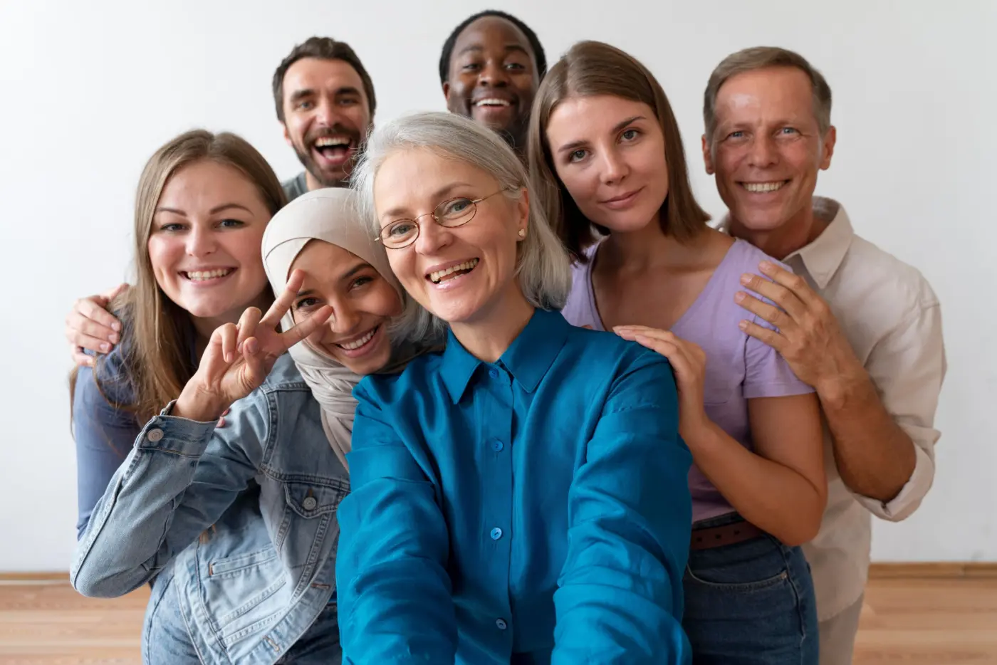groep mensen van diverse leeftijden en achtergrond